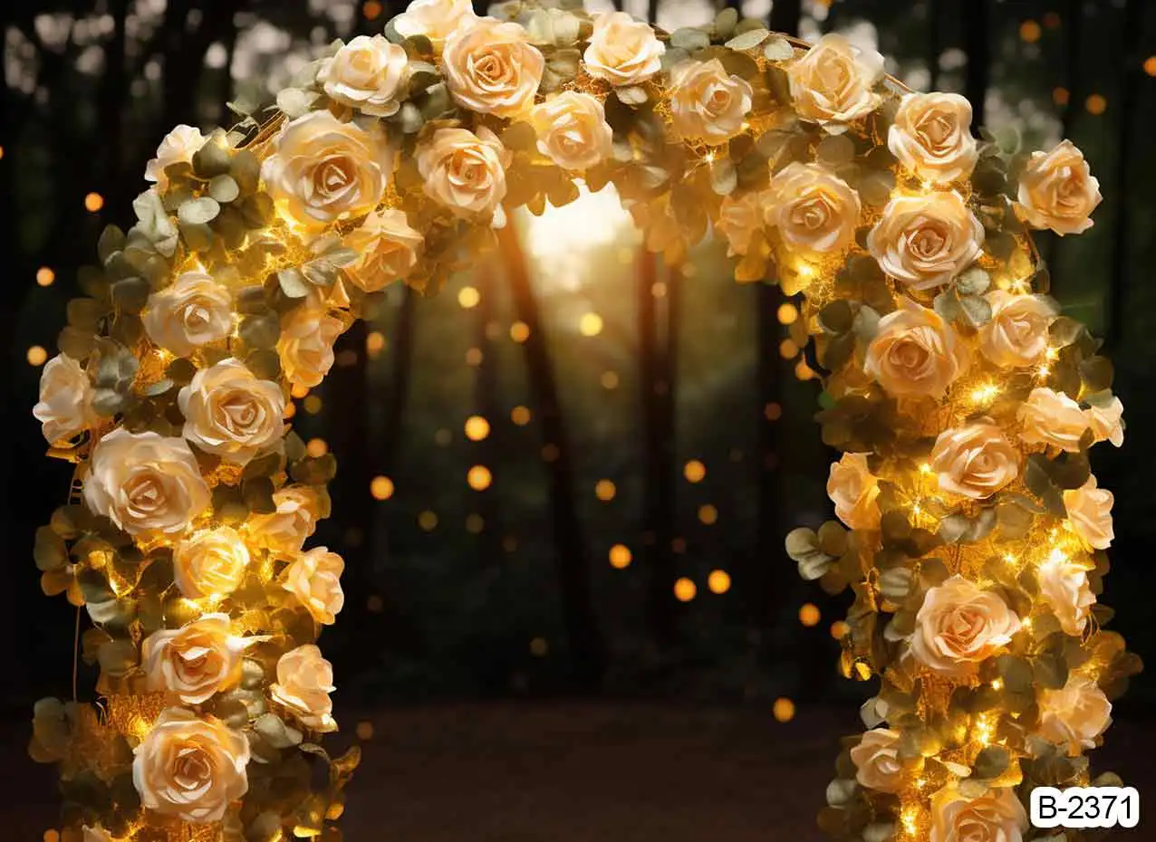 Photography Background Boho Flowers Anniversary Ceremony Bridal Shower Wedding Party Decoration Photo Backdrop Studio