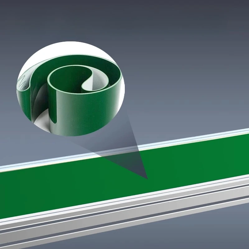 Small conveyor belt injection molding machine feeder