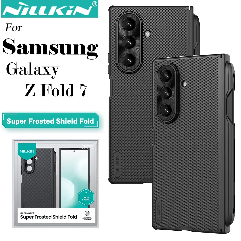 

Nillkin Fold Case For Samsung Galaxy Z Fold 7 Case Frosted Shield Anti Fingerprint Shockproof Back Cover (S Pen version)