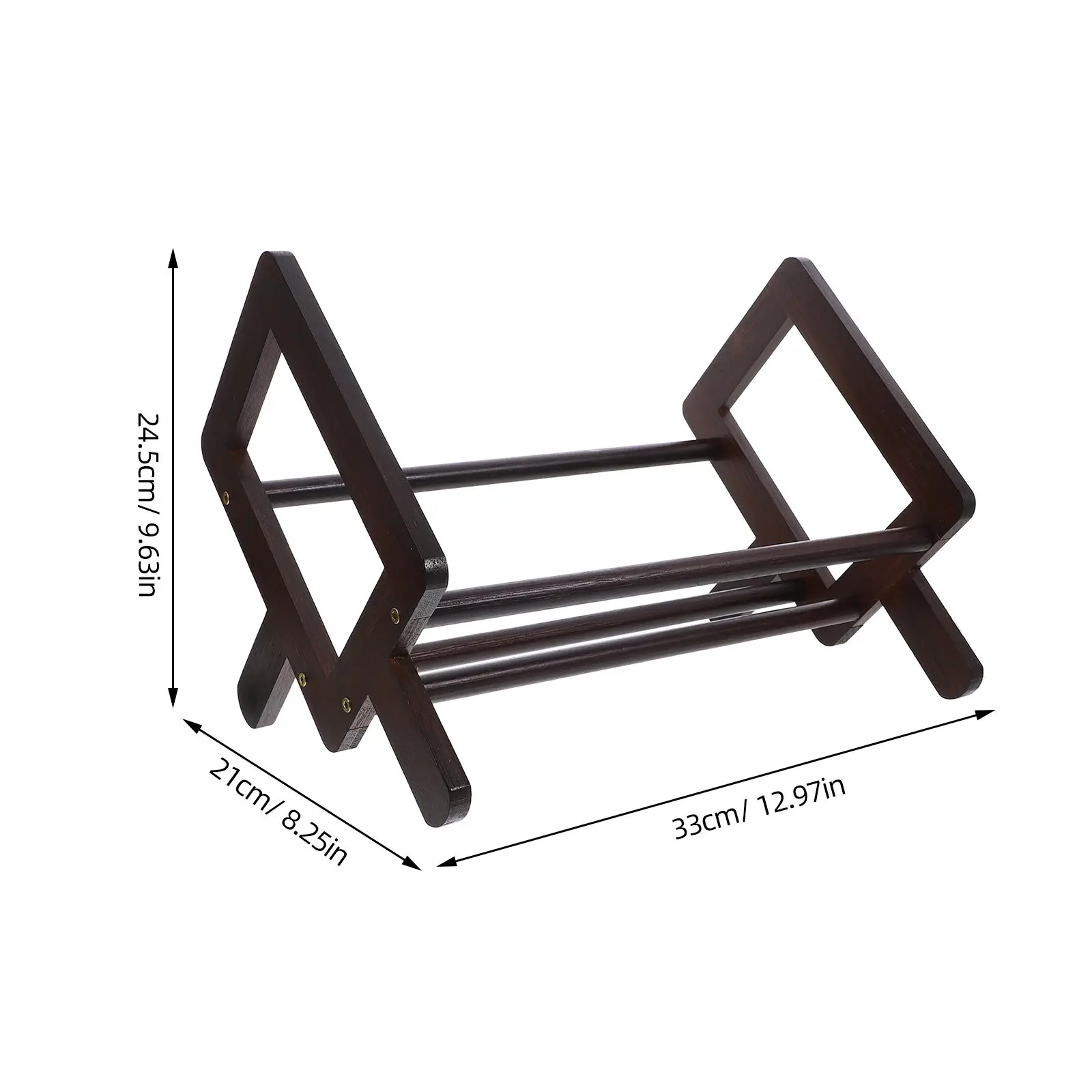 Desktop Book Stand Bamboo Reading Rack Multi Functional Compact Book Holder for Piano Scores Textbooks Newspapers Learning