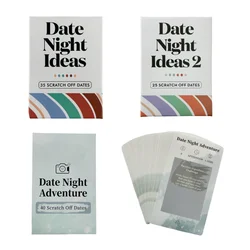 High Quality English Date Night Adventure Card Game Scratch Off Dates Dating Creative Multiplayer Checkerboard Game Card