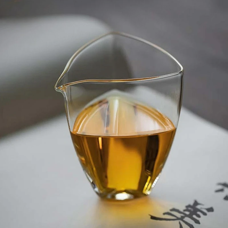 

Japanese Style Transparent Glass Tea Cup Cha Hai Dispenser Fair Cup Tea Pitcher Heat Resistant Kung Fu Tea Set Accessories New