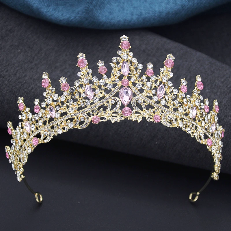 14 Color Elegant Wedding Crown Princess Tiaras and Crowns for Party Birthday Tiara Hair Jewelry Bridal Dress Accessories