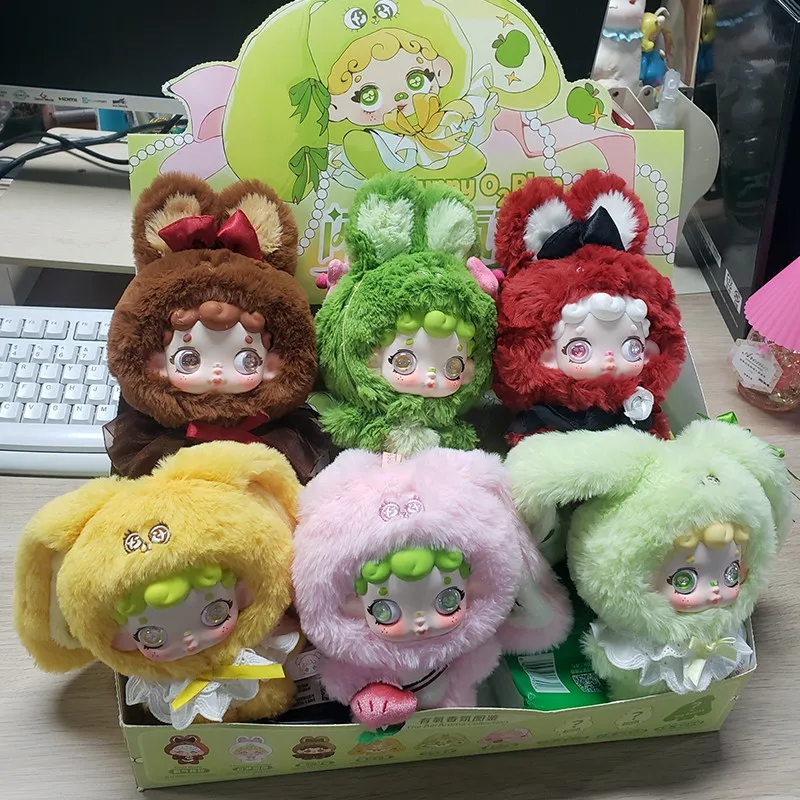 

Kemi's Wonderful Life Edition Flashy Blind Box Rabbit Aerobic Training Set of FurRetaining Bling Dolls Collectible Item Gift