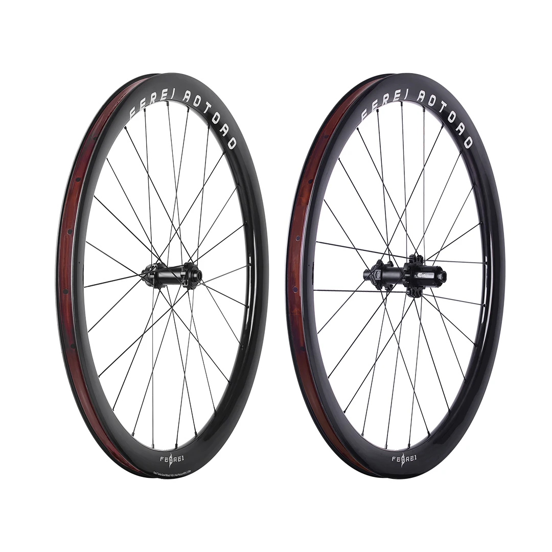 

BFerei T Series 700c Gravel Disc Brake Wheel Tubeless T700 Carbon Fiber For Speed On Straight & J Bend Roads For Bicycle UseW