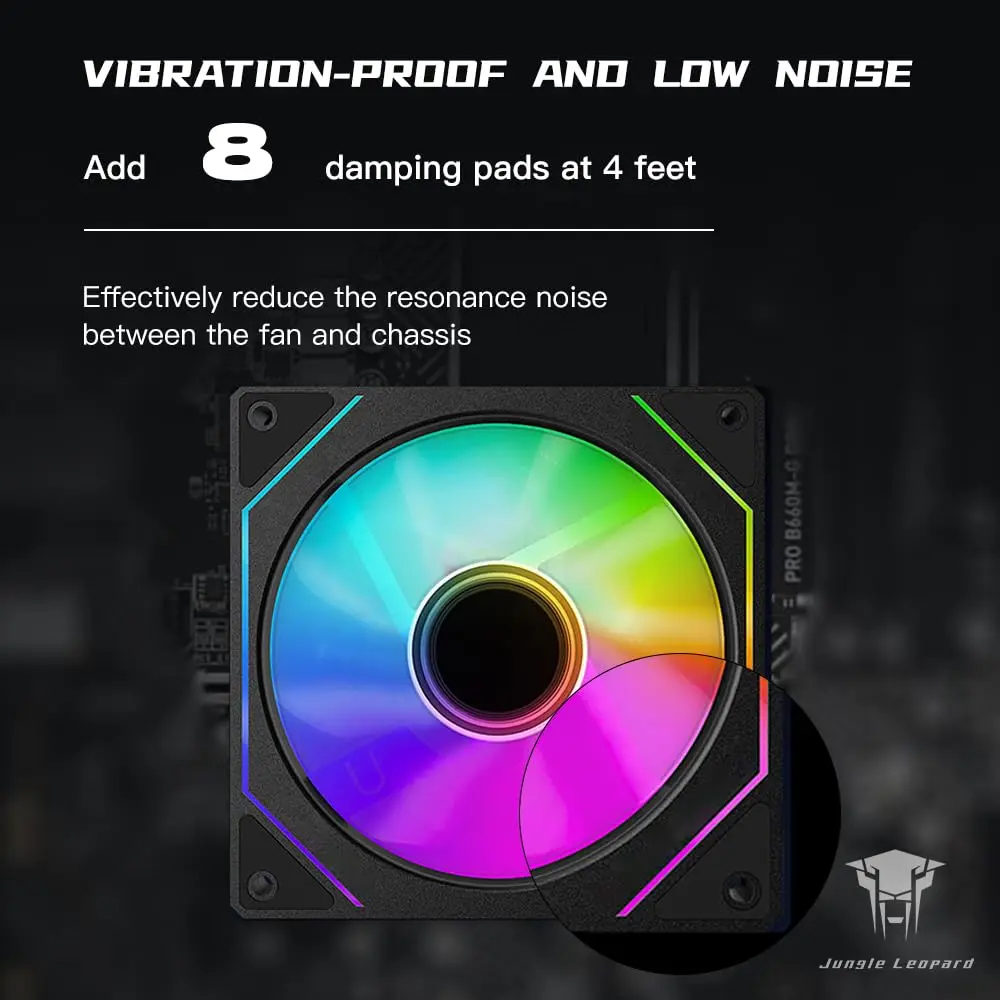 Prism 4 Pro Fan Kipas Komputer Gaming Argb Smart Thermostat Pwm Sync Light Notebook Cooling Pad Kipas Casing Desktop