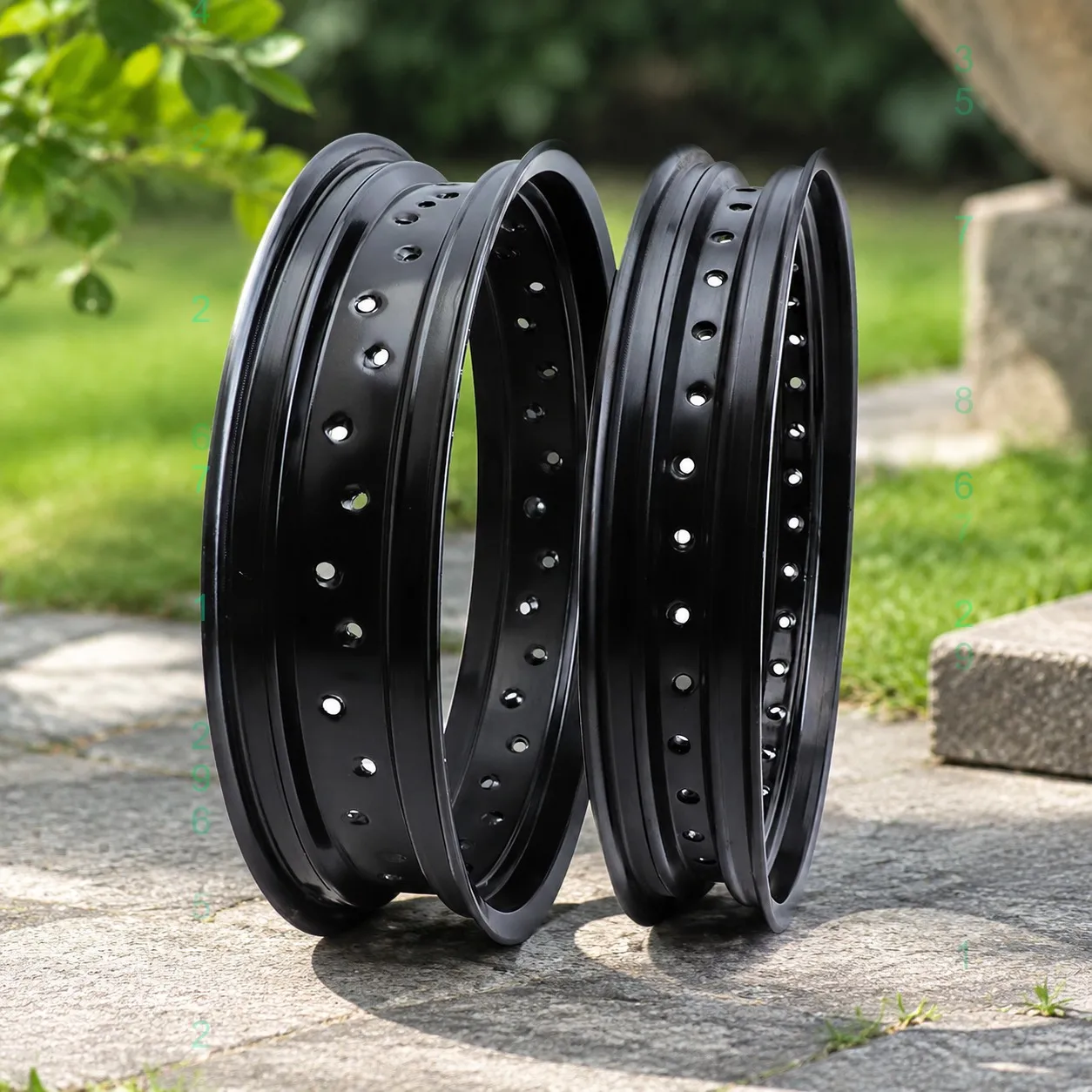 17 Inch 32/36 Spokes Aluminum Alloy Rims 3.50x17 & 2.15x17 Motorcycle Pit Dirt Bike Wheels