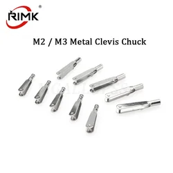 10PCS Steel Clevis M2/M3 Push Rod Coupler Servo Connecting Level/ Rod Chuck Horn Clip for RC Aircraft Boat Model Plane