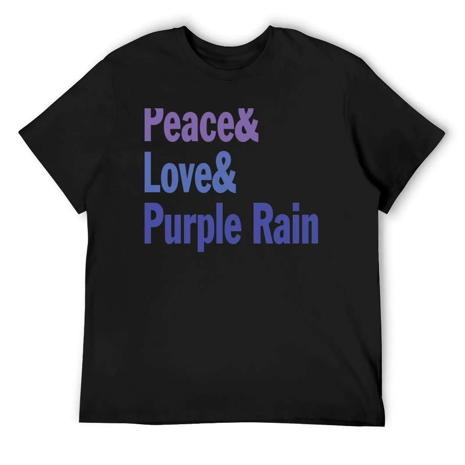 

Peace and love and purple rain T-Shirt graphic shirts Clothing cotton man t-shirts plain mens plain t shirts