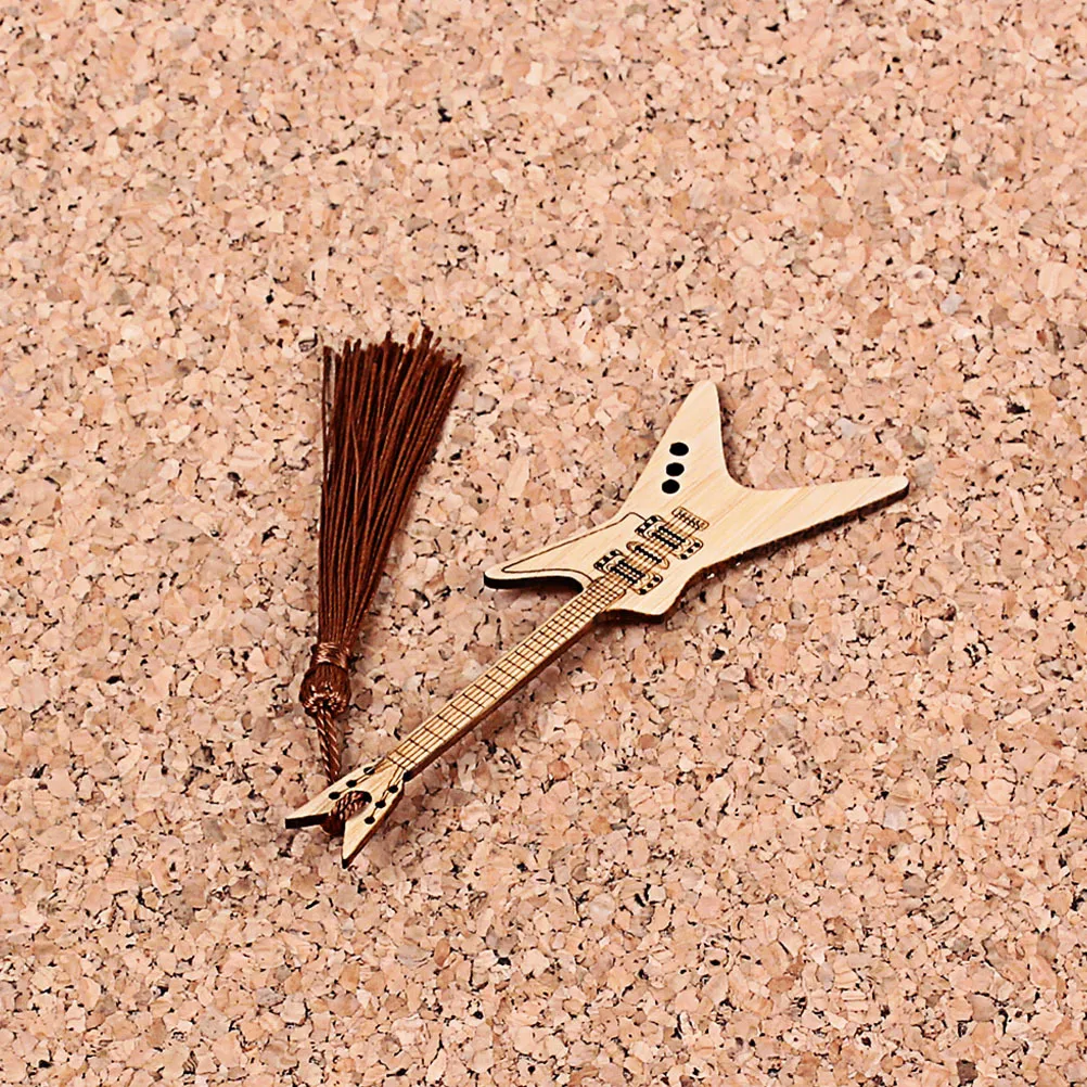 

Decor Decoration Bamboo Page-marker for Book Music Inspired Bookmarks Light Brown