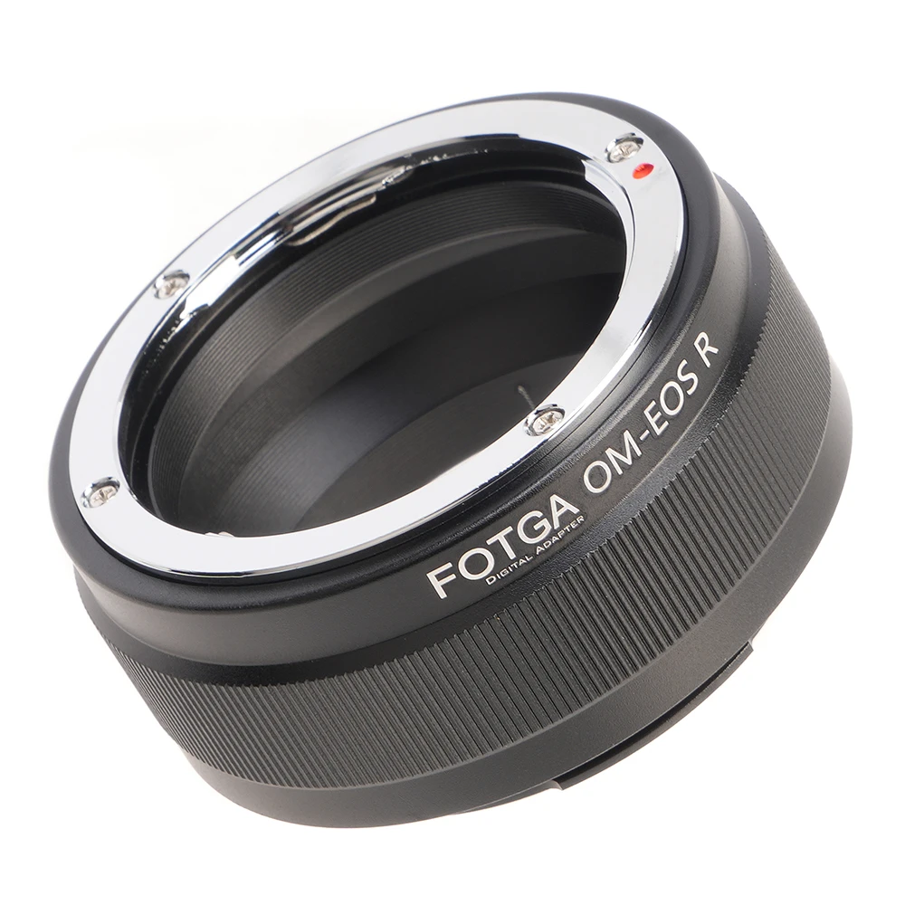 Адаптерное кольцо FOTGA OM-EOSR для объектива с байонетом Olympus OM, совместимое с полнокадровыми беззеркальными камерами Canon EOS RF R R5 R6 RP.