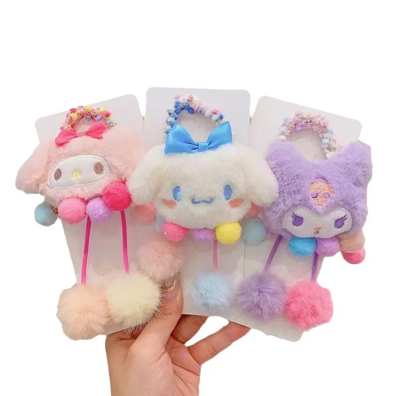 Miniso Fascia per capelli Sanrio per bambini, per ragazza, carina, rotonda, ad alta elasticità, resistente, con elastico, accessori per capelli