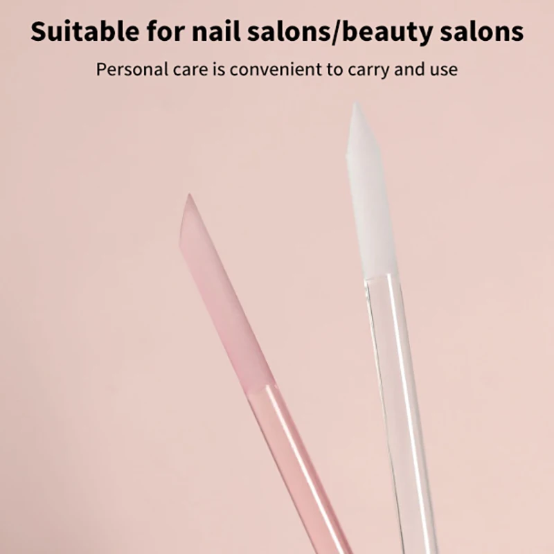 1Pcs Glass Cuticle Pusher Nail Manicure Stick Professional Precision Filing CuticleRemover PedicureForManicure Nails Accessories