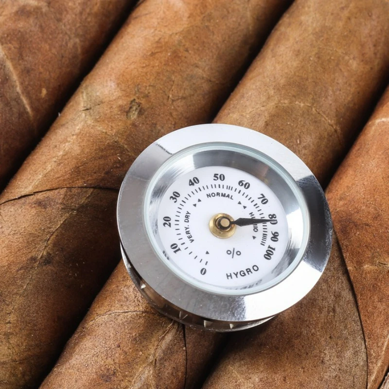 28mm Mini Cigar Box Hygrometer Humidometer Cigar Humidor Humidometer Cigar Case Box Tube Moisture Meter Humidometer Hygrometer view 5