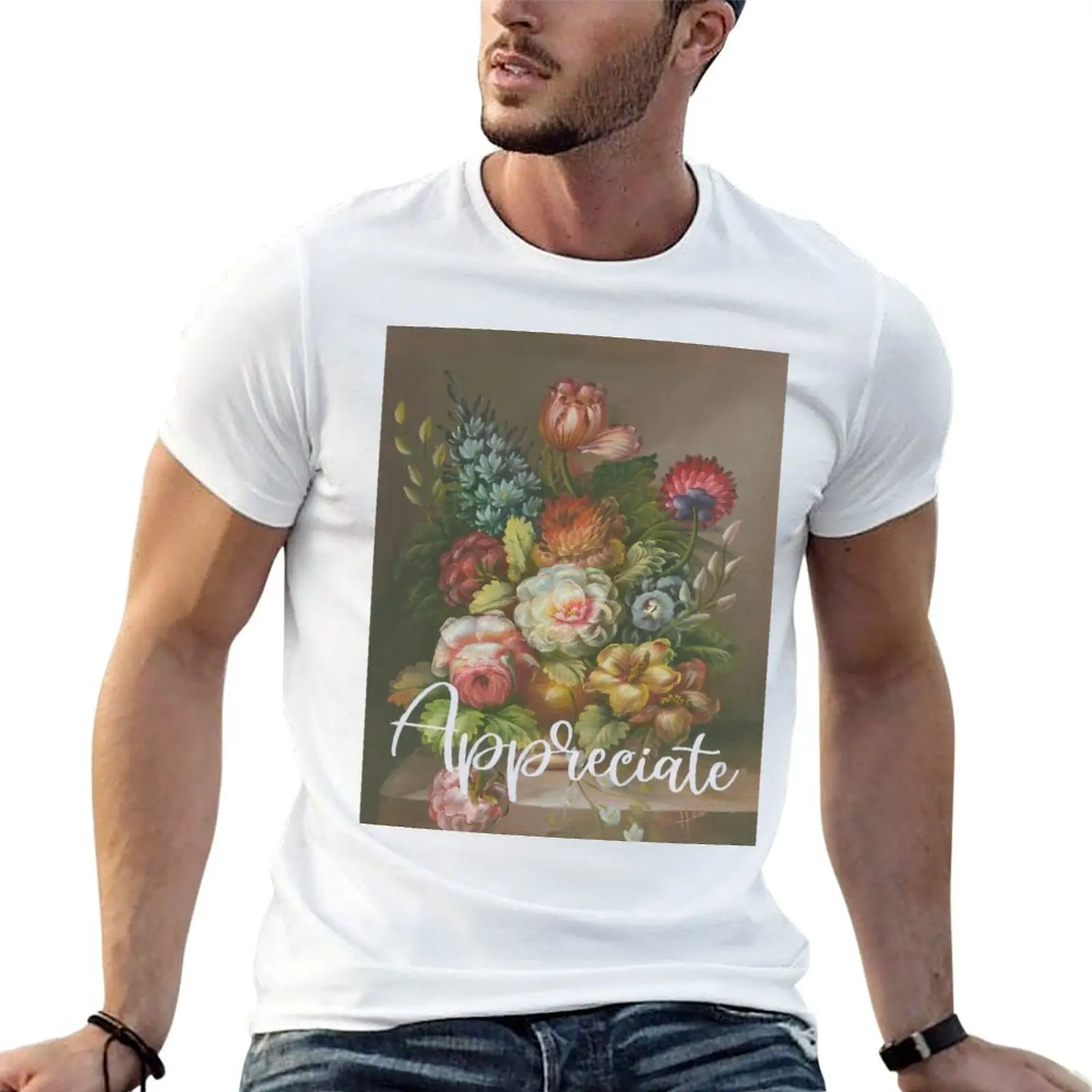 

Appreciate T-Shirt man t shirt heavy cotton t shirt man luxury man t shirts high quality luxury brand T-shirt