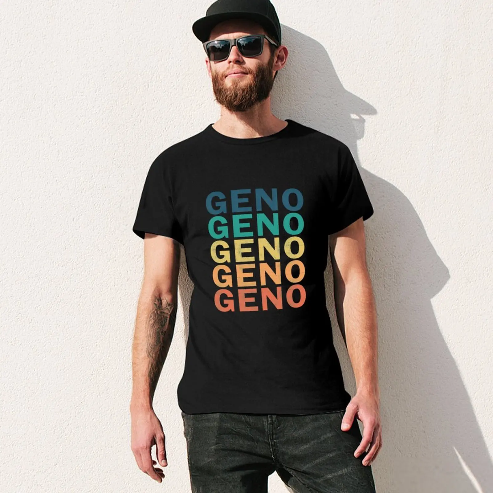 Geno Name T Shirt - Geno Vintage Retro Geno Name Gift Item Tee T-Shirt hippie clothes Funny t-shirt cotton t shirt men