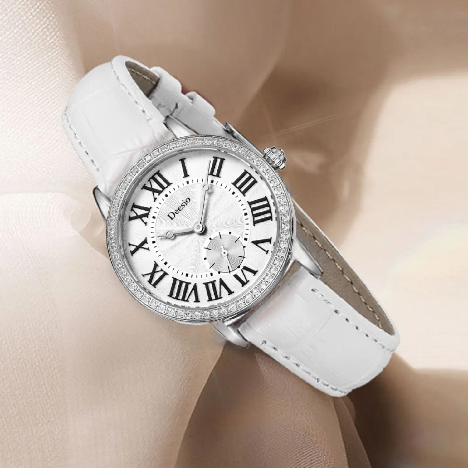 Deesio Topmerk Luxe Dames Quartz Horloges Japan Beweging Waterdicht 316L Roestvrij Staal Mode Geschenken