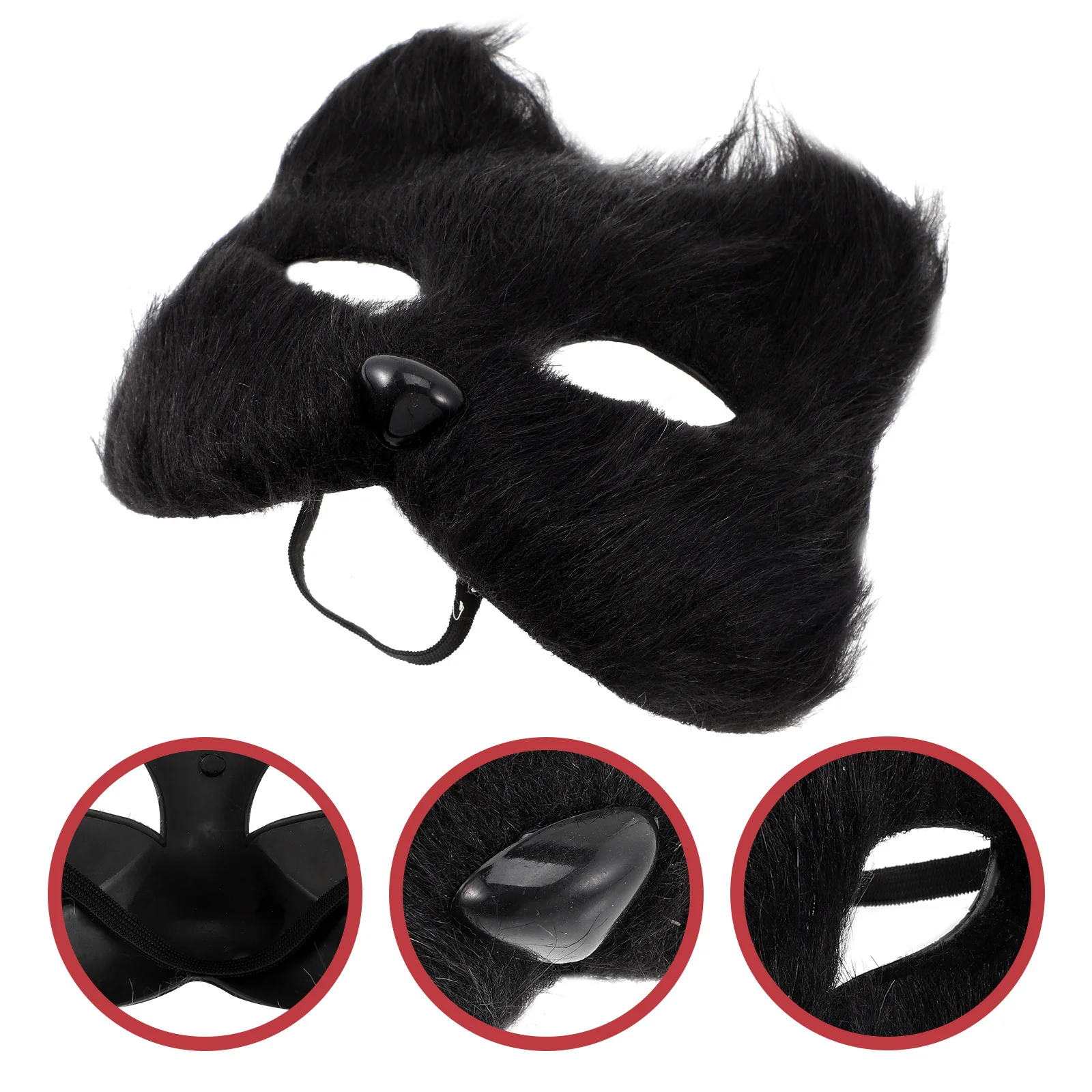

Halloween Foxes Mask Unique Design Half Face Masquerade Cosplay Costume Accessory Halloween Mask Costume Party Accessories