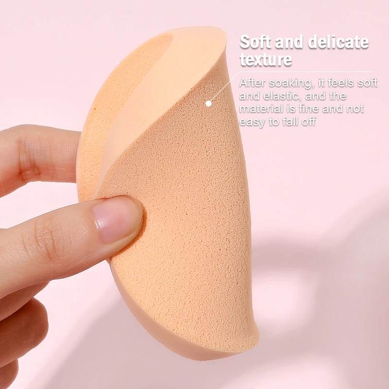 3Pcs Facial Powder Foundation Puff Round Shape Portable Soft Cosmetic Puff Makeup Foundation Sponge Wet Dry Use Beauty Tools