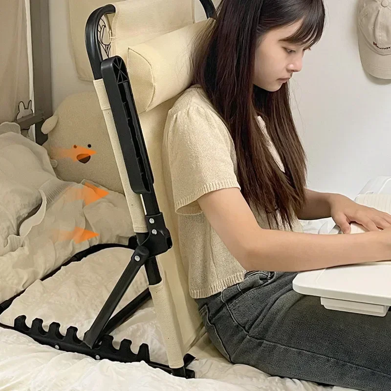Lazy Backrest Chair Neck Support Pillow Adjustable Angle Breathable Elastic Backrest Comfortable Reclining Versatile