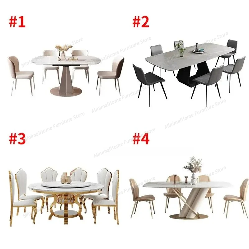 

Luxury Dining Table And Chairs Customize Tabletop Kitchen Furniture 24 Dining Table Sets Minimalist Dining Table With 6 Seats