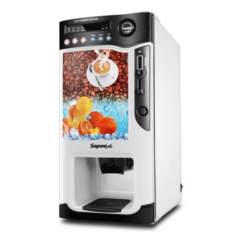 Tea Vending Coffee Machine Automatically Coin Operated Instant Coffee