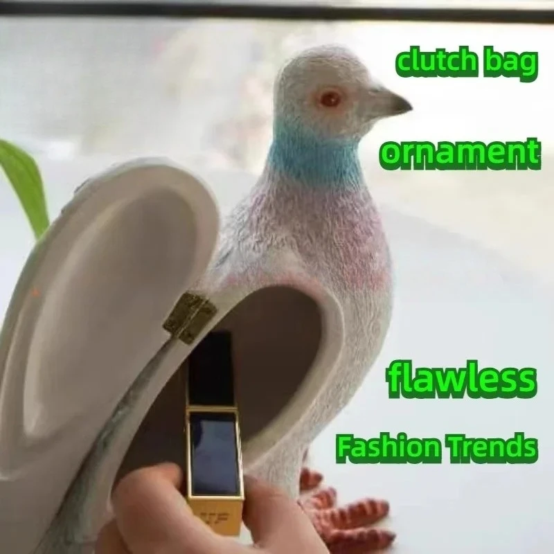 

Japanese pigeon clutch bag creative fun casual versatile bag home decoration ornaments