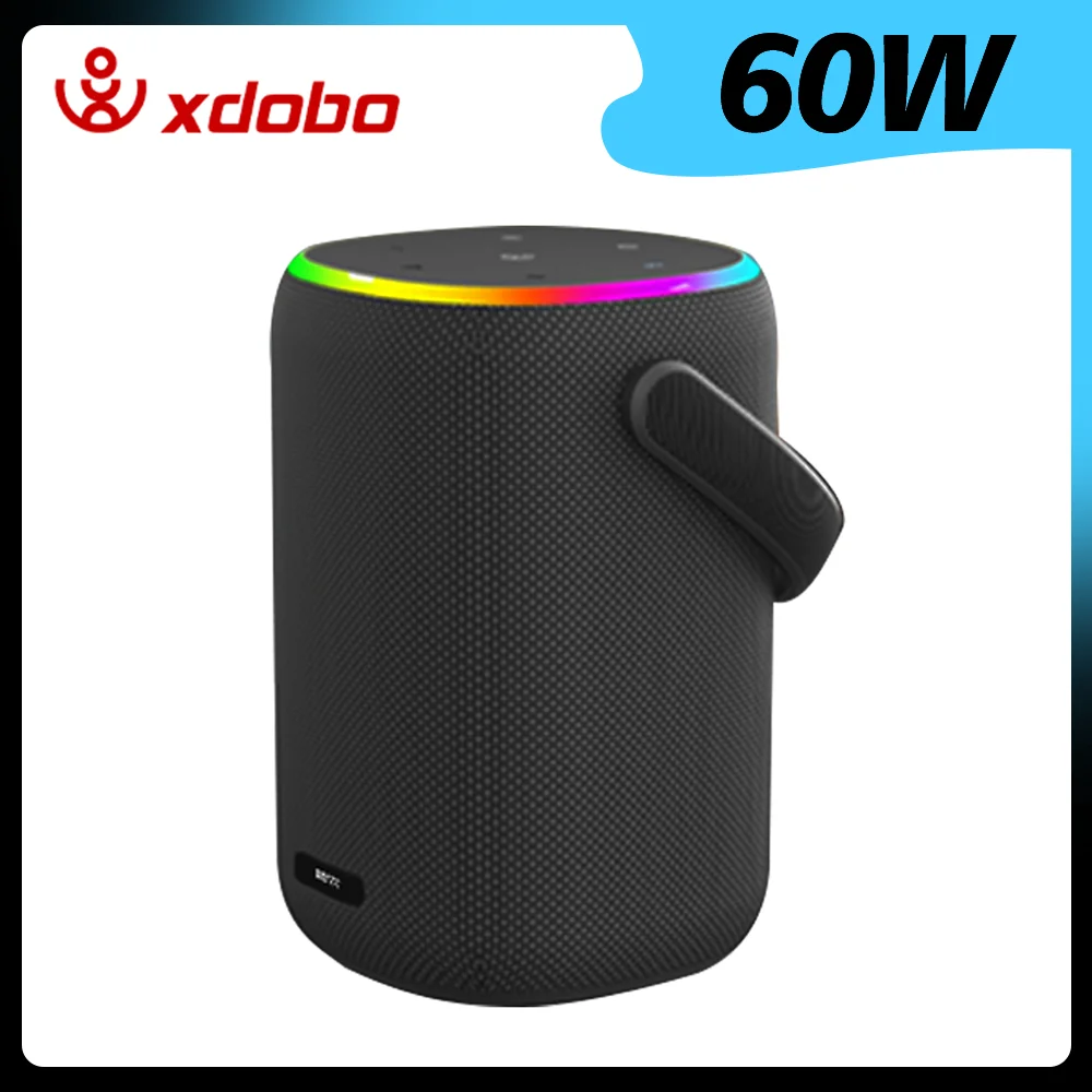 

Outdoor 60W XDOBO Bucket Bluetooth Speaker Wireless Subwoofer Deep Bass Power Bank Function For Camping Riding Hiking Party