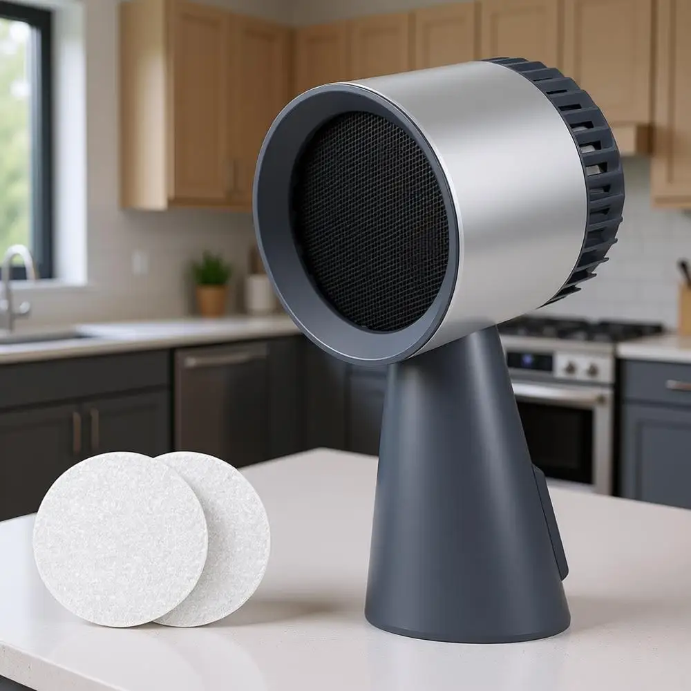 

Компактная кухонная вытяжка для приготовления пищи, 3-скоростной портативный вытяжной вентилятор, идеально подходит для гриля в помещении, приготовления хот-пота и использования в автодомах, съемный фильтр