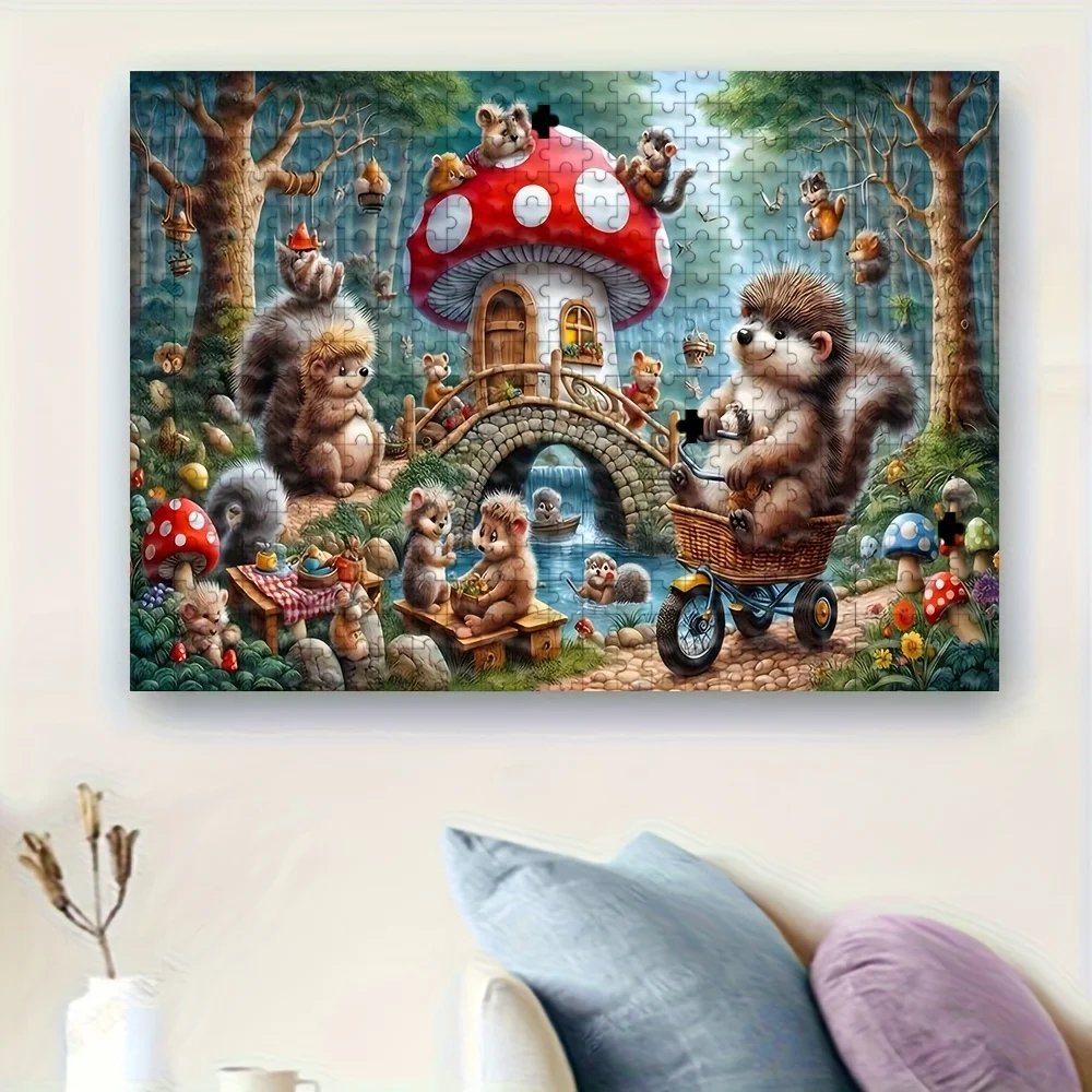 500/1000ピース 大人向けパズル、高品質、ストレス解消の楽しいファミリーゲーム、誕生日、クリスマス、ハロウィーン、ギフトに最適