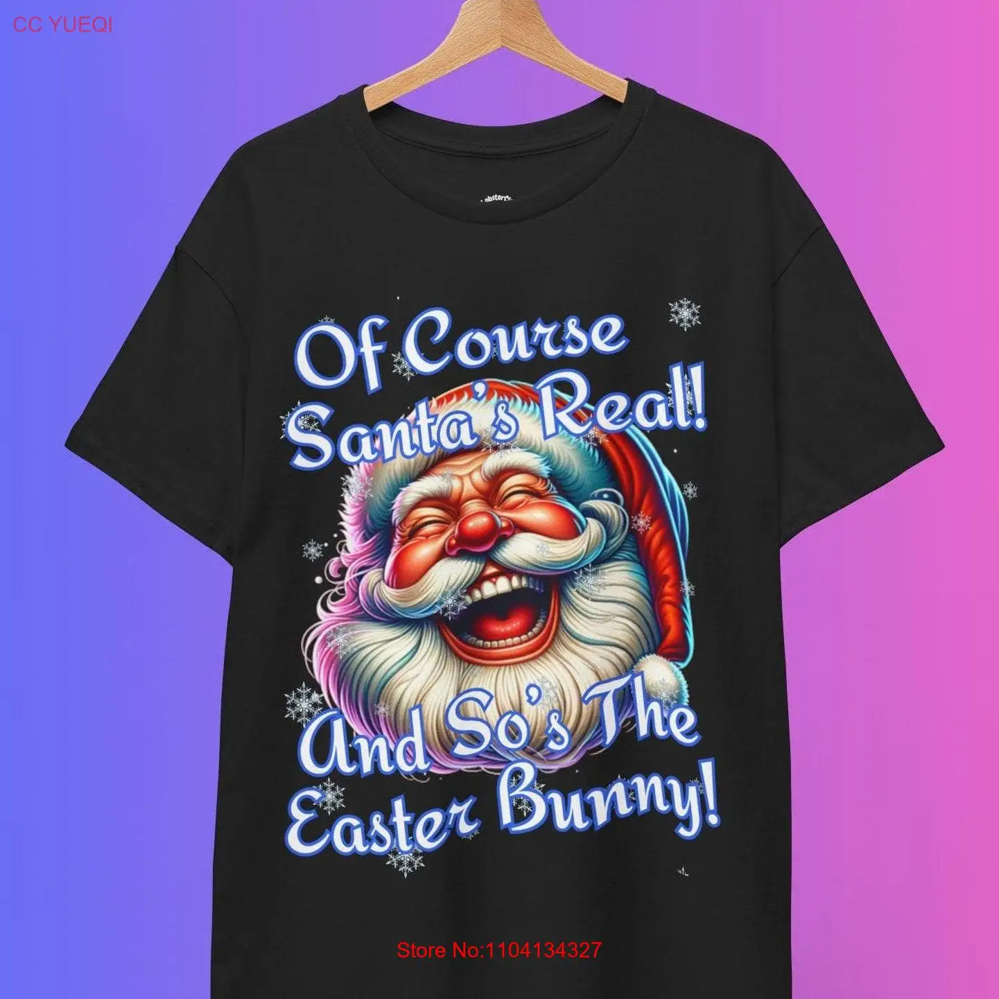 Christmas T Shirt Funny Santa Humorous Xmas Party Top Office Father Stocking Filler long or short sleeves