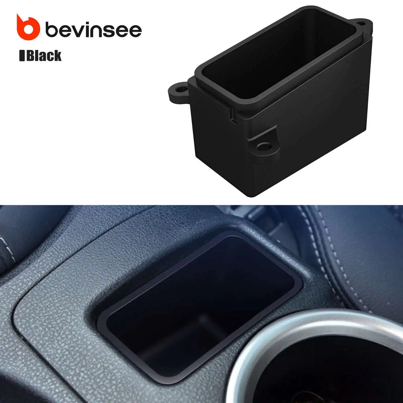 

For Nissan 370Z 2009-2020 Blank Button Cubby Insert Phone Holder Storage, Car Interior Accessories
