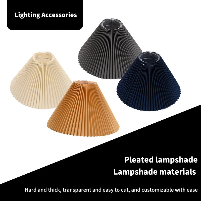 Pendant Lampshade Fabric Table Lamp Pleated Lampshade Bedroom Hotel Bottom Opening 230MM Slant Height 160MM