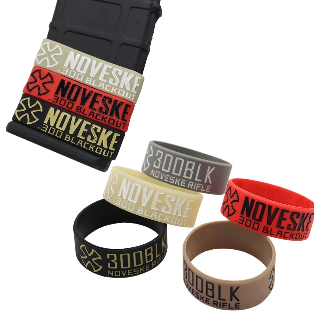 4 Teile/los Taktische Magazin Kennzeichnung Band für 5,56 M4.300 Blackout Magazin Kennzeichnung Gummiband Für Jagd Airsoft