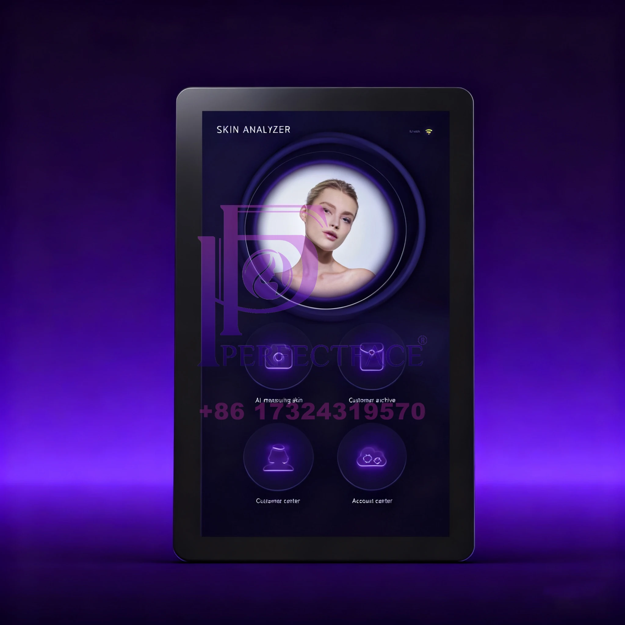 ثلاثية الأبعاد AI الجلد محلل 36MP كاميرا الأشعة فوق البنفسجية التصبغ كشف الرطوبة 15.6 بوصة اللوحي أداة الوجه المهنية لصالون التجميل