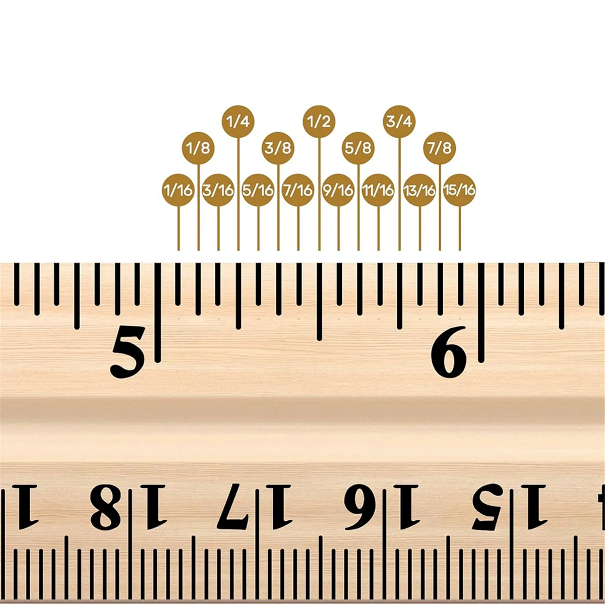 2025 + 60 حزمة مسطرة خشبية 12 بوصة (30 سنتيمتر) مسطرة قياس الخشب السائبة مع 4 ثقوب للمدرسة والمكتب صياغة لوازم الفصول الدراسية