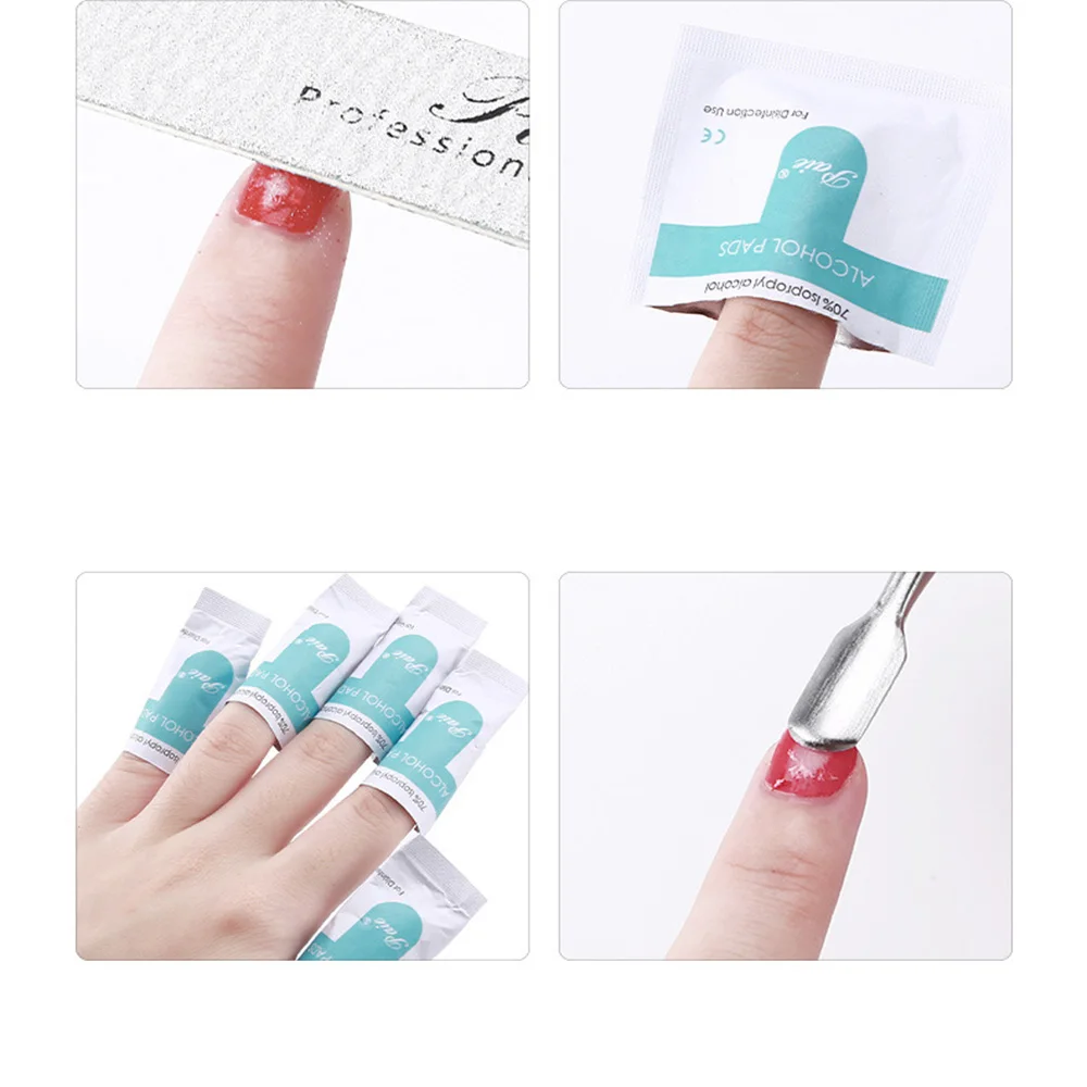 Gel Nail Soak Off Acrylic Nails Removal wraps Polish Remover Wipes Nail Cleaner Wipes Nail Polish Remover