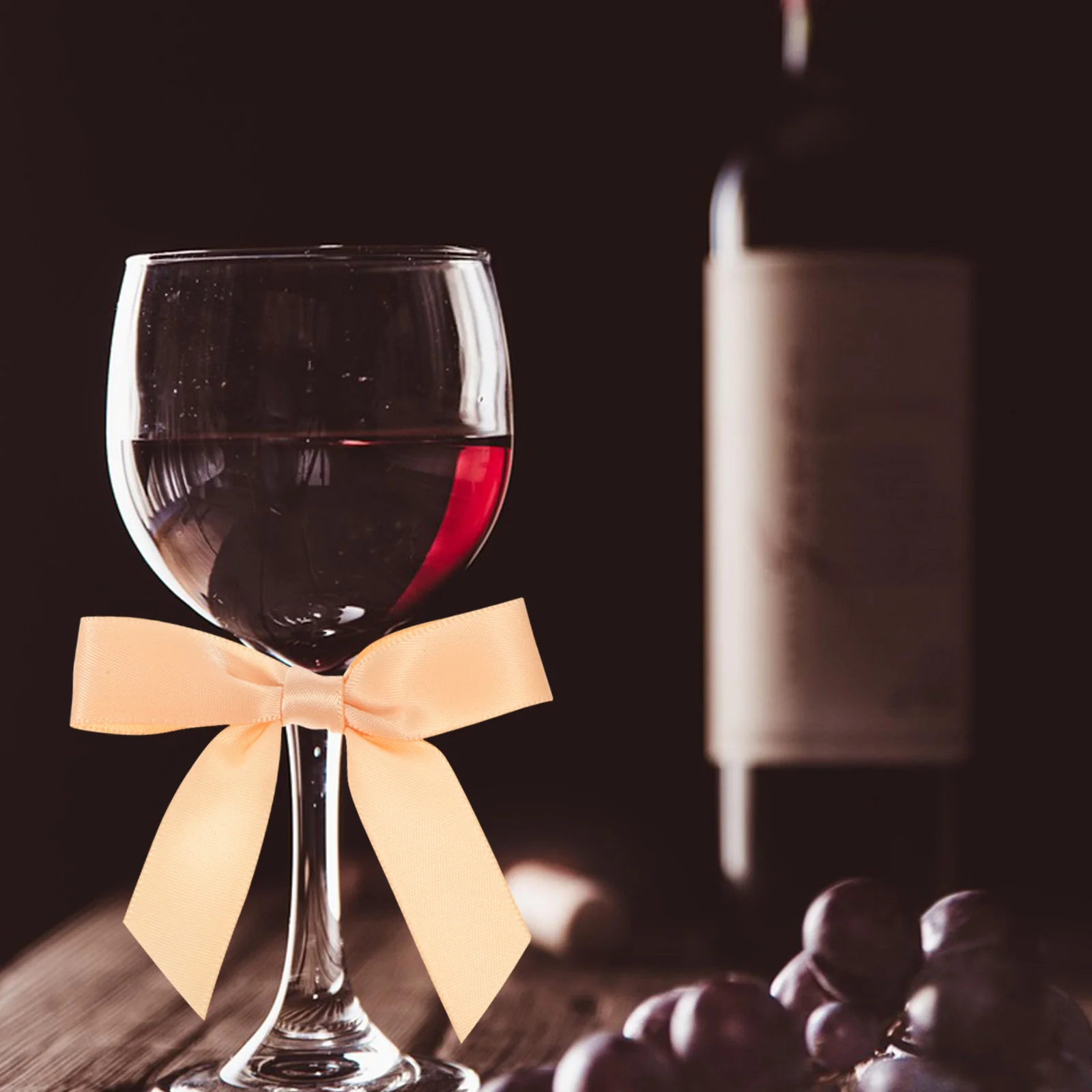 

30Pcs Bow Drink Tags Bowknot Wine Charms for Wedding Birthday Party Bachelorette Shower Decorations Wine Glass Accessories