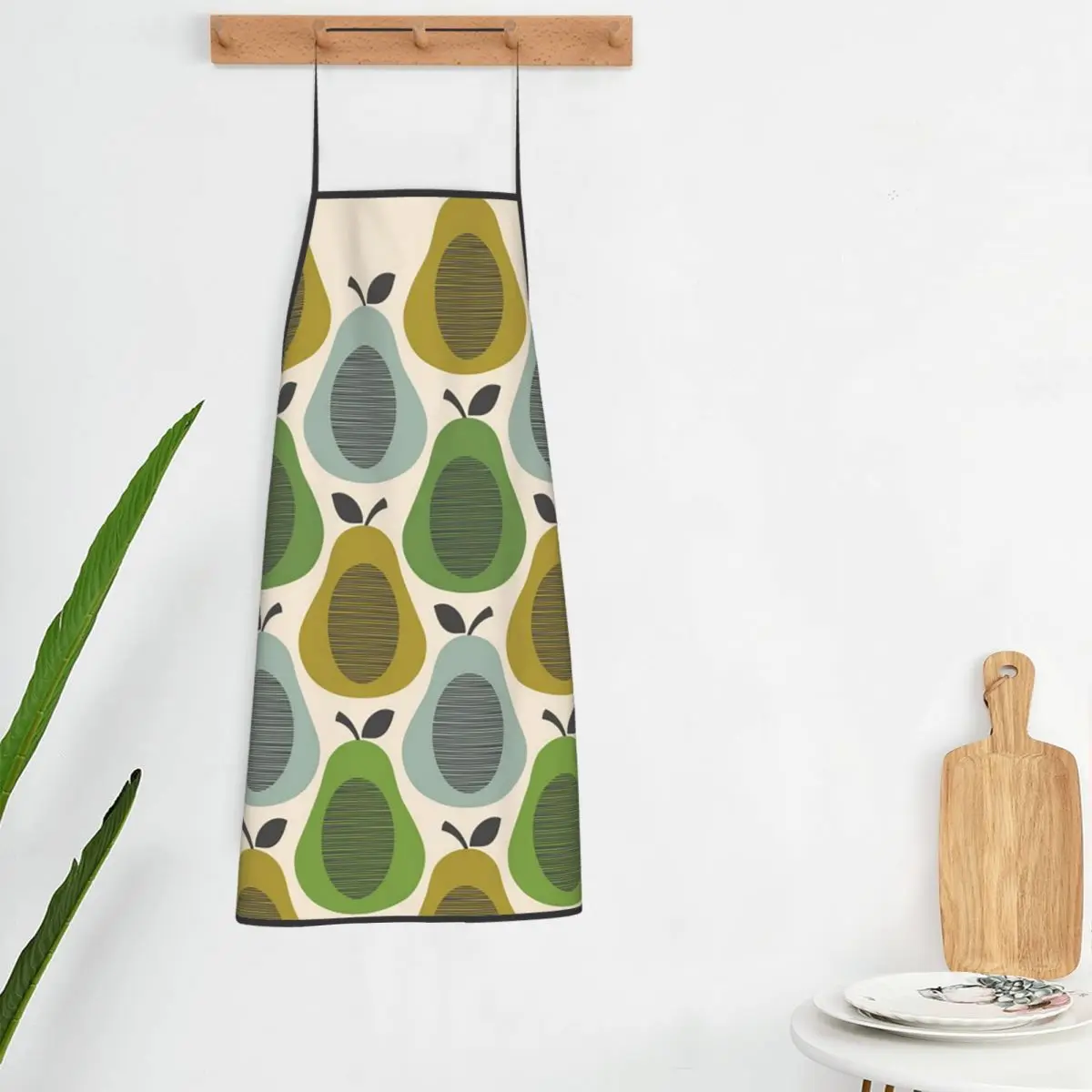 Orla Kiely Multi Stem Scandinavian Floral Aprons Chef Cooking Tablier Sleeveless Bib Kitchen Cleaning Pinafore for Women Men