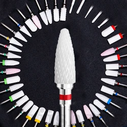 Ceramic Corn Milling Cutter For Removing Gel Varnish Nail Drill Bit For Nail Design Nails Accessories Tools