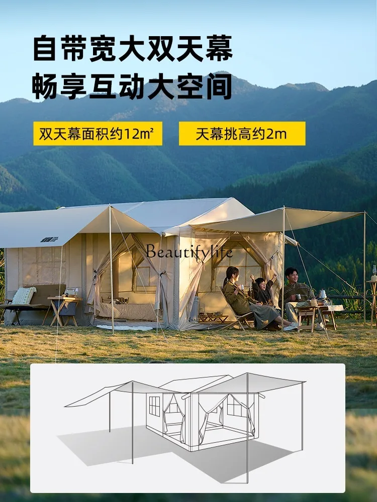 Inflatable Tent Outdoor Camping Full Set Instrument One Bedroom One Living Room