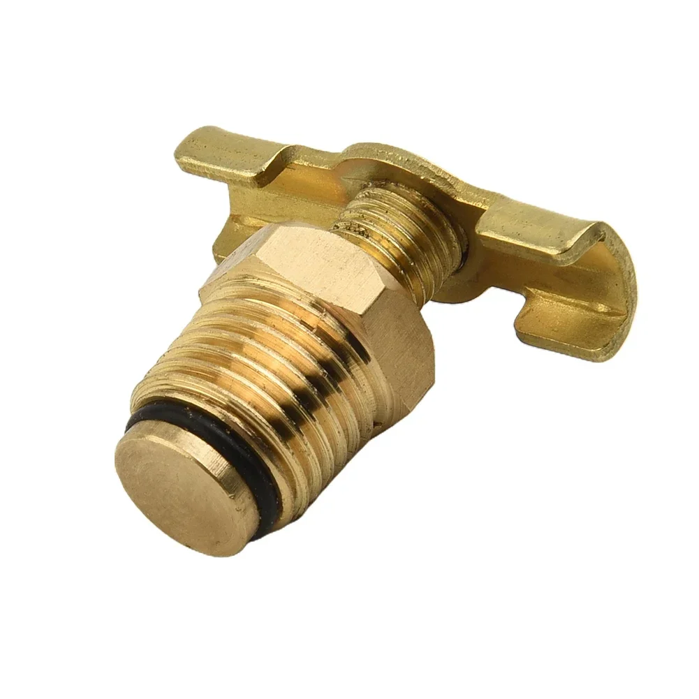 Válvula de purga de alta calidad, tapón de drenaje, válvula de tapón de drenaje, cuerpo de válvula de grifo de temperatura ambiente, compresor de aire de 1/4"