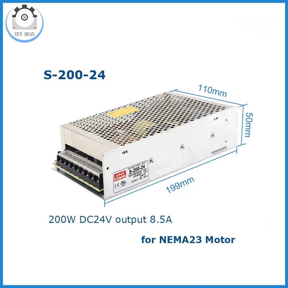 Nema23 Motor 4 Axis Stepper Servo Motor Offline Motion Controller /Mach3 Card 5 Axis 1.2/2/3Nm Stepper Motor 8mm Shaft 3A Kit