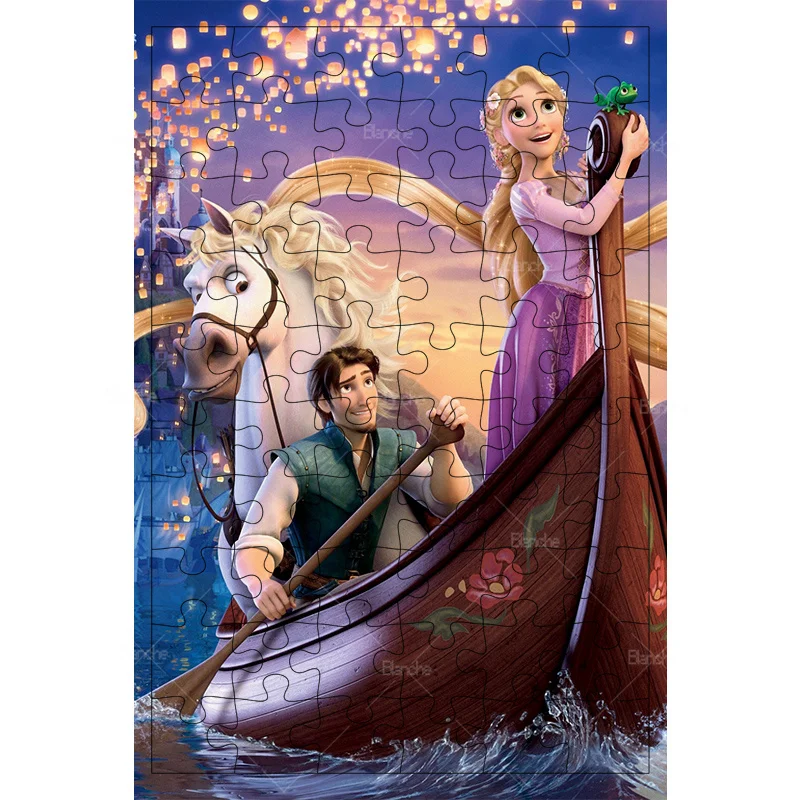 Disney Cartoon Movie Tangled Princess 300 500 1000PCS Puzzles Game Toys Wooden Jigsaw Hobby For Gift Girls Desk Room Ornaments