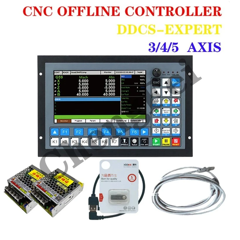 DDCS EXPERT/M350 3/4/5-axis CNC offline controller Z-axis 3D probe supports closed-loop stepping/ATC, replacing DDCSV 3.1