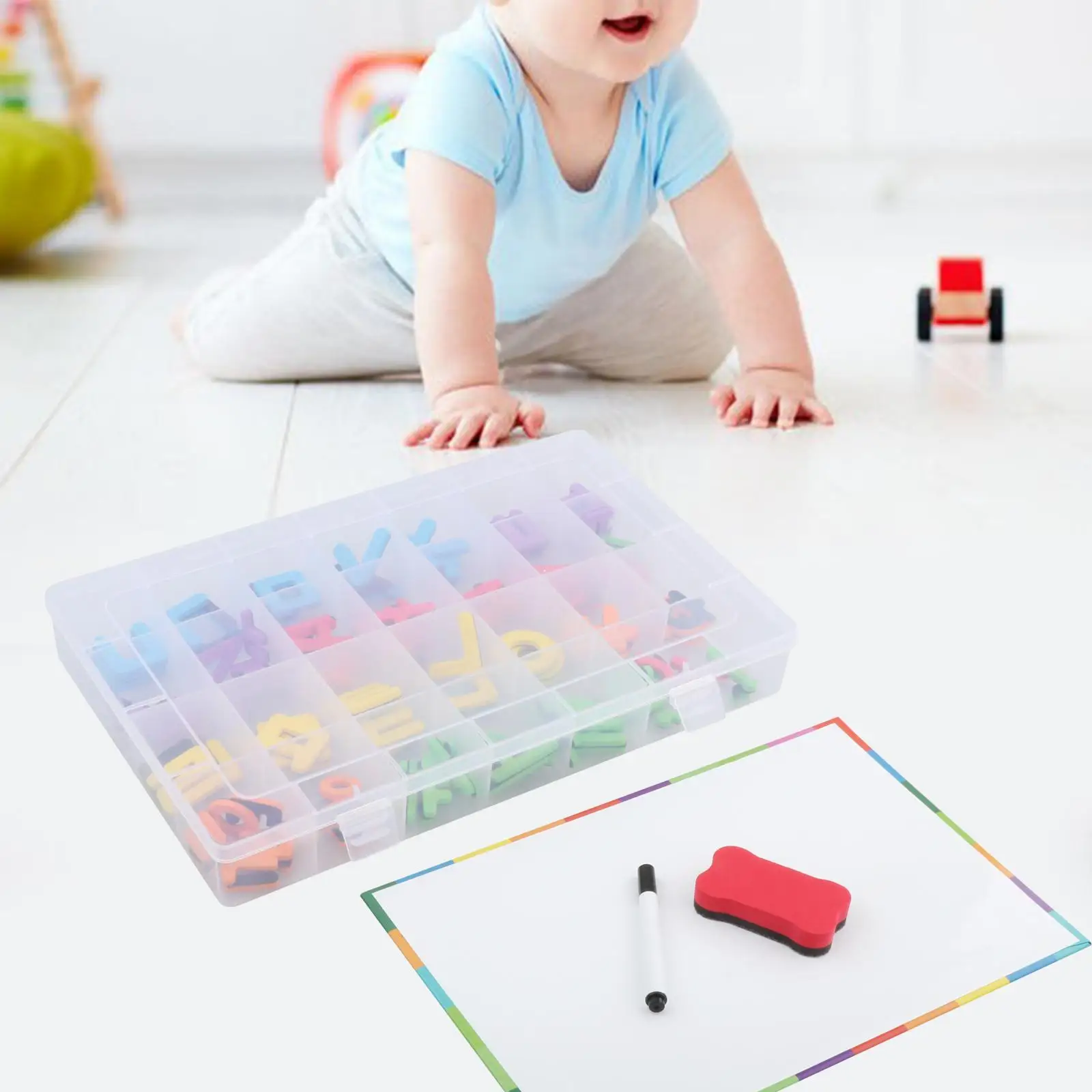 Puzzle Game Korean Learning Colorful Cute Teaching Educational 120Pcs Classroom Alphabet Letter Set for Kids Children Preschool