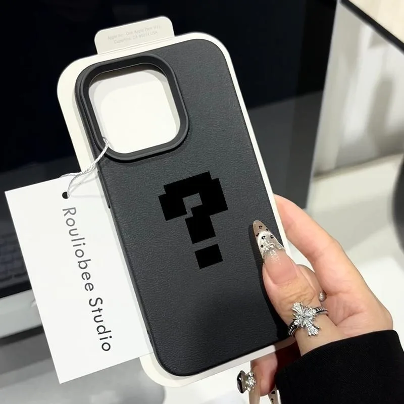 

Simple Question Mark Leather Case For Samsung A05S A06 A07 A15 A16 A17 A34 A35 A53 A54 A55 S23 S24 FE S25 Ultra A26 A36 A56 Case