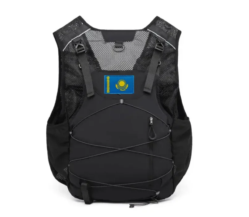 Parche bordado bandera Kazajstán – Velcro military outdoor - imagen 4