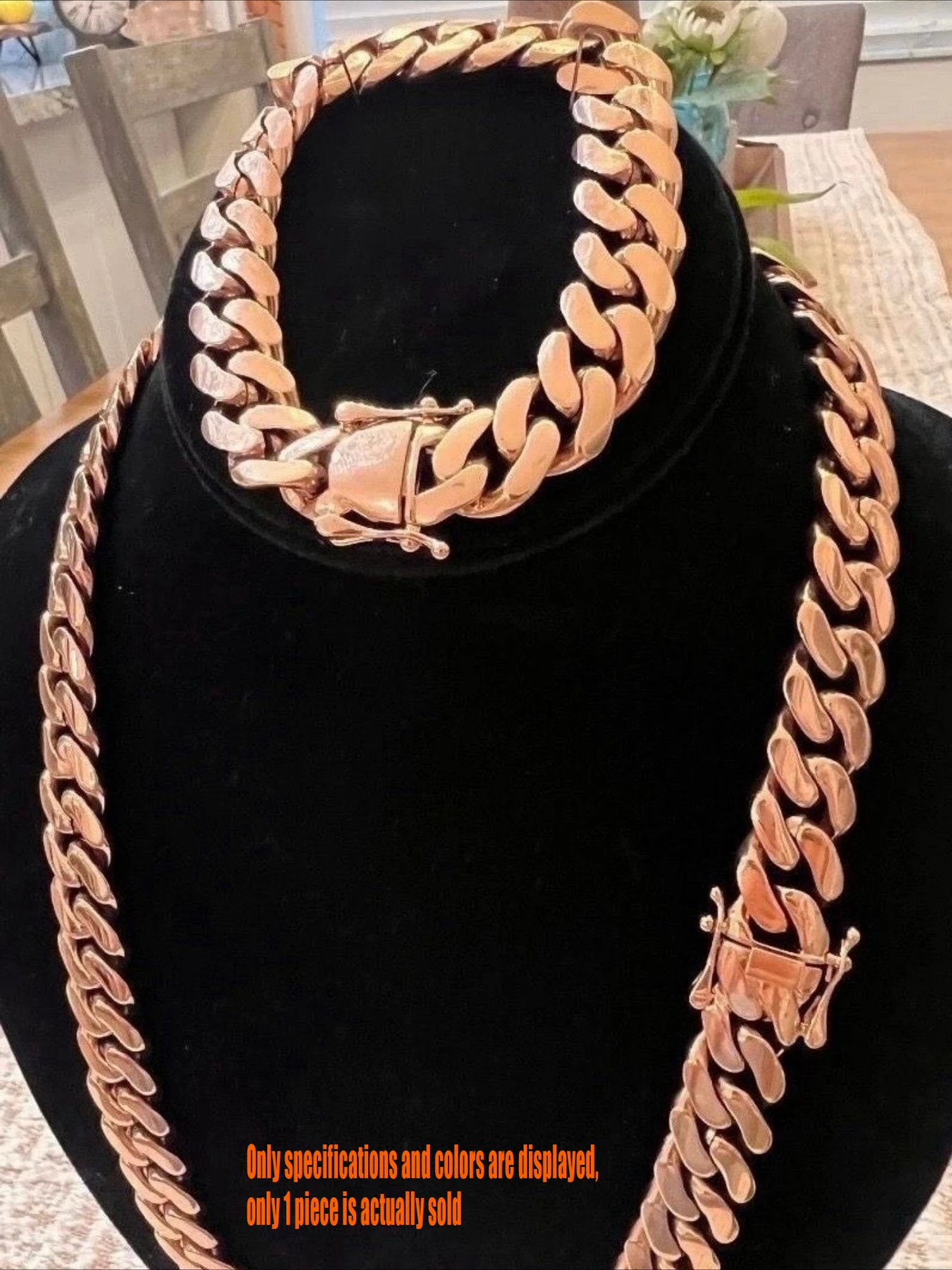 Miami Cuban chain 20mm,the heavy-duty version has a strong aura, and the party shape is easily matched to create a cool style.