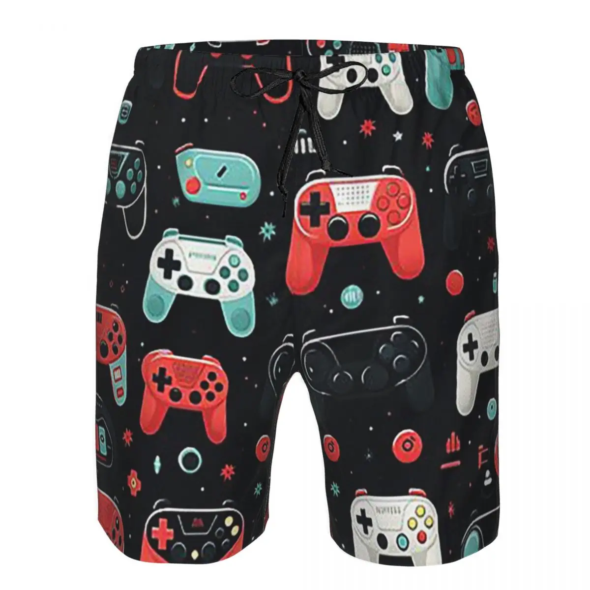 Gaming Pattern - Game Controllers Trunks Beach Board Shorts Casual Quick Dry Swimming Summer Men Pants